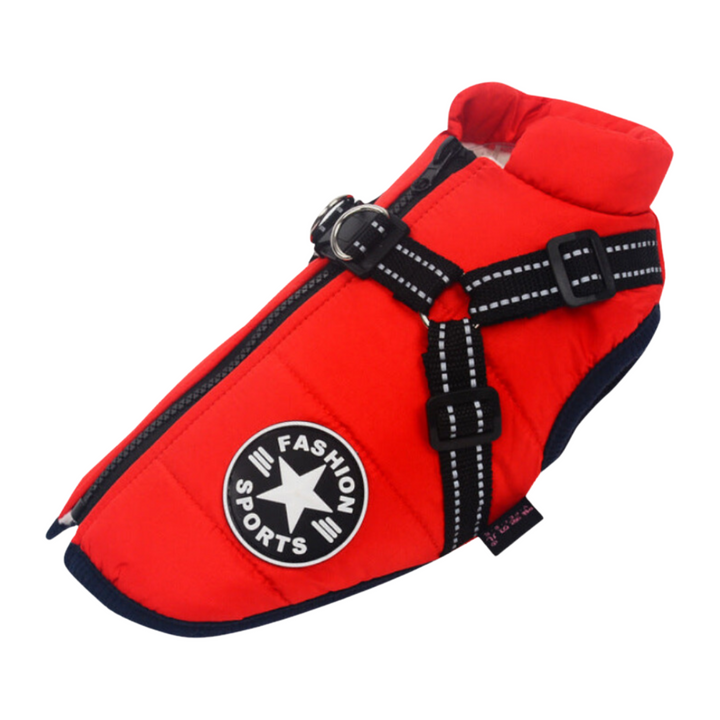 Waterproof Dog Jacket with Built-In Harness | Adjustable | Rain & Wind Protection | Sizes S–5XL