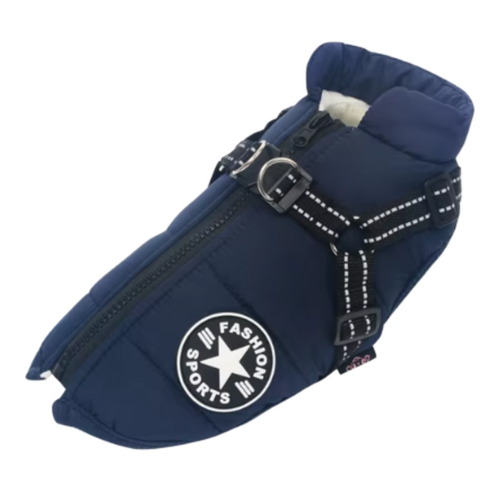 Waterproof Dog Jacket with Built-In Harness | Adjustable | Rain & Wind Protection | Sizes S–5XL