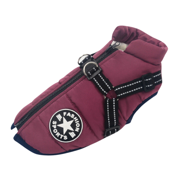 Waterproof Dog Jacket with Built-In Harness | Adjustable | Rain & Wind Protection | Sizes S–5XL