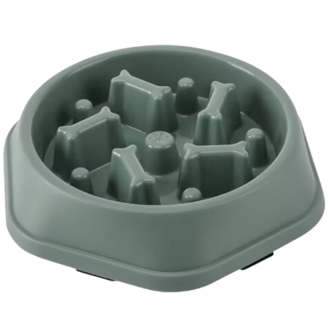 Slow Feeder Dog Bowl | Anti Choking Design | Non Slip Base | Easy Clean PP Food Dish