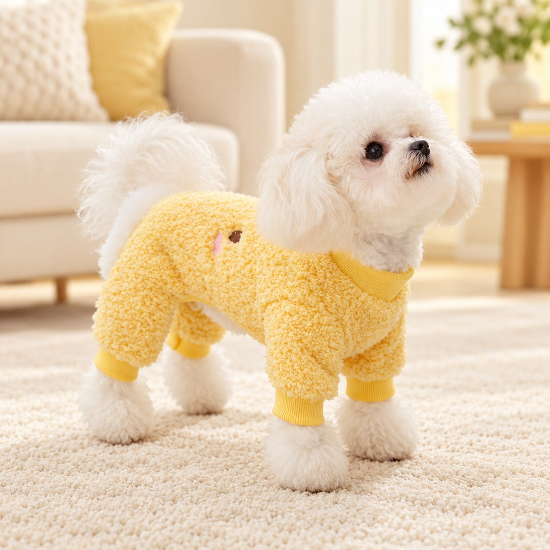 Dog Jumper | Cuddly Critters | Soft Fleece with Legs and Lead Ring